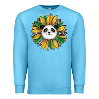 Ocean Blue panda sunflower Premium Sweatshirt - RanaPortraitStore