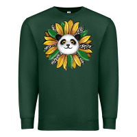 Panda Sunflower Premium Sweatshirt | Teevron