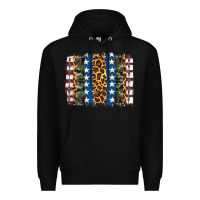 Black usa army pattern brushstroke Premium Hoodie - Artiststas