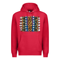 Cardinal usa army pattern brushstroke Premium Hoodie - Artiststas