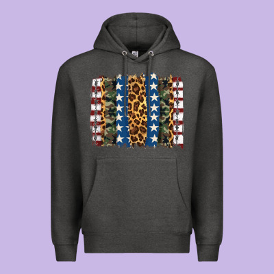 Usa Army Pattern Brushstroke Premium Hoodie Designed By Artiststas