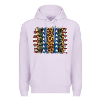 Lilac usa army pattern brushstroke Premium Hoodie - Artiststas