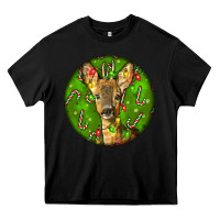 Black red brocket deer christmas Heavy Core Tee - LillyAllenDesigns