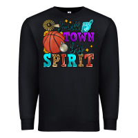 Black small town big spirit basketball Premium Sweatshirt - Zillion Design Studio