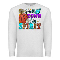 Oatmeal Heather small town big spirit basketball Premium Sweatshirt - Zillion Design Studio
