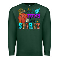 Sports Green small town big spirit basketball Premium Sweatshirt - Zillion Design Studio