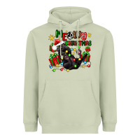 Meowy Christmas Heavyweight Hoodie | Teevron