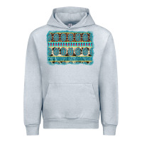 Heather Grey turquoise gemstone background Urban Hoodie - AdoDesignShop
