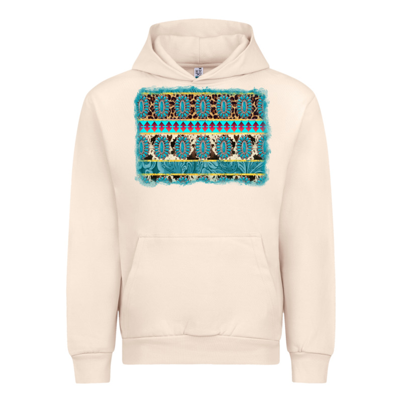 Turquoise Gemstone Background Urban Hoodie by AdoDesignShop | Teevron