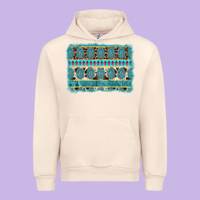 Turquoise Gemstone Background Urban Hoodie Designed By Adodesignshop