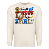 Sandshell small town big spirit baseball Premium Sweatshirt - Zillion Design Studio
