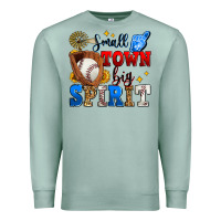 Seafoam small town big spirit baseball Premium Sweatshirt - Zillion Design Studio