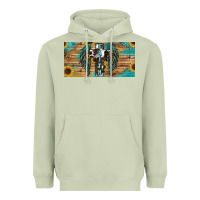 Matcha Wings Cross Faith Heavyweight Hoodie - RanaPortraitStore