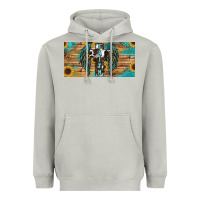 Moon Dust Wings Cross Faith Heavyweight Hoodie - RanaPortraitStore