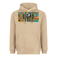 Mushroom Wings Cross Faith Heavyweight Hoodie - RanaPortraitStore