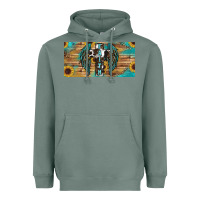 Sage Wings Cross Faith Heavyweight Hoodie - RanaPortraitStore