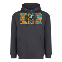 Smoke Wings Cross Faith Heavyweight Hoodie - RanaPortraitStore