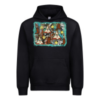 Black tribe tent western background Urban Hoodie - AdoDesignShop