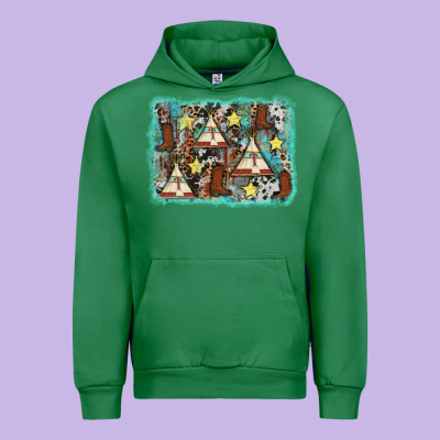 Tribe Tent Western Background Urban Hoodie Designed By Adodesignshop