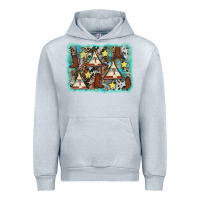 Heather Grey tribe tent western background Urban Hoodie - AdoDesignShop