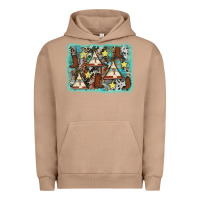 Pigment Burro tribe tent western background Urban Hoodie - AdoDesignShop