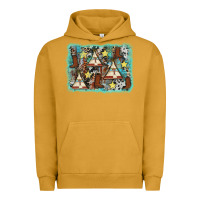 Pigment Peanut Butter tribe tent western background Urban Hoodie - AdoDesignShop