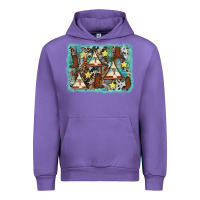 Tulip tribe tent western background Urban Hoodie - AdoDesignShop