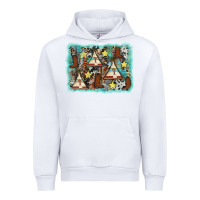 White tribe tent western background Urban Hoodie - AdoDesignShop