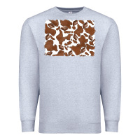 Heather Grey distressed chocolate milkshake cowhide Premium Sweatshirt - RanaPortraitStore