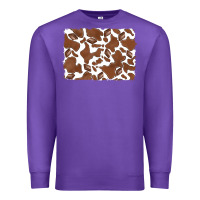 Purple distressed chocolate milkshake cowhide Premium Sweatshirt - RanaPortraitStore