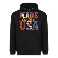 Black made in the usa Heavyweight Hoodie - texasbilliewilder