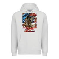 Dove Grey usa flag and leopard with boots 12 oz regular can cooler Premium Hoodie - Artiststas