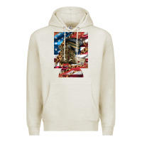 Oatmeal Heather usa flag and leopard with boots 12 oz regular can cooler Premium Hoodie - Artiststas