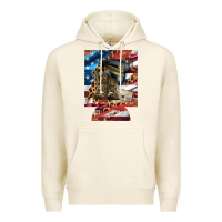 Tofu usa flag and leopard with boots 12 oz regular can cooler Premium Hoodie - Artiststas