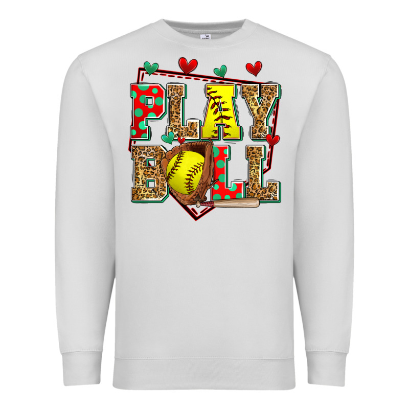 Play Ball Softball Premium Sweatshirt by Zillion Design Studio | Teevron