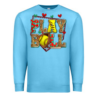 Ocean Blue play ball softball Premium Sweatshirt - Zillion Design Studio
