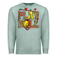 Seafoam play ball softball Premium Sweatshirt - Zillion Design Studio