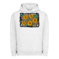 Pigment Lunar Rock leather sunflower background Urban Hoodie - AdoDesignShop