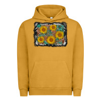 Pigment Peanut Butter leather sunflower background Urban Hoodie - AdoDesignShop