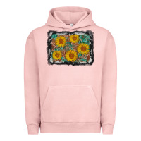 Pigment Salmon leather sunflower background Urban Hoodie - AdoDesignShop