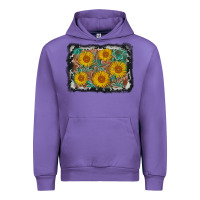 Tulip leather sunflower background Urban Hoodie - AdoDesignShop