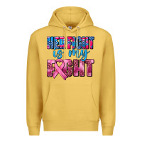 Antique Gold her fight is my fight Premium Hoodie - AdoDesignShop