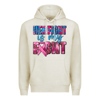 Oatmeal Heather her fight is my fight Premium Hoodie - AdoDesignShop