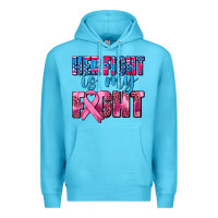Ocean Blue her fight is my fight Premium Hoodie - AdoDesignShop