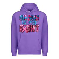 Purple her fight is my fight Premium Hoodie - AdoDesignShop