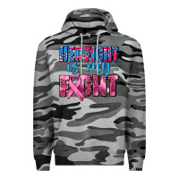 Slate Camo her fight is my fight Premium Hoodie - AdoDesignShop