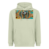 Matcha Blessed cros sunflowers Heavyweight Hoodie - RanaPortraitStore