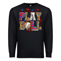 Black play ball baseball Premium Sweatshirt - Zillion Design Studio