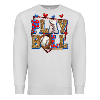 Dove Grey play ball baseball Premium Sweatshirt - Zillion Design Studio