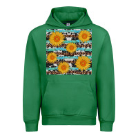 Emerald sunflower western seamless Urban Hoodie - AdoDesignShop